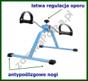 Rotor do ćwiczeń nóg i rąk mechaniczny, regulacja oporu
