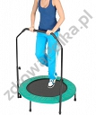 Trampolina z poręczą do rehabilitacji także dzieci