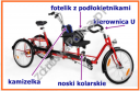 Rower tandem trójkołowy elektryczny
