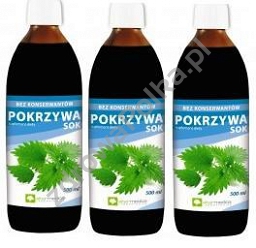 pokrzywa sok zestaw 3 sztuk po 500ml