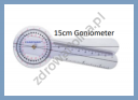Goniometr plastikowy 360° długość 15 cm