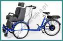 Riksza rower trójkołowy z fotelem w różnych wersjach