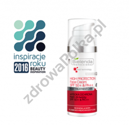 Krem do twarzy SPF50+ PA++ Wysoka Ochrona Post Treatment  Care