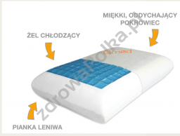Poduszka ortopedyczna do snu z żelem chłodzącym 007gelasd