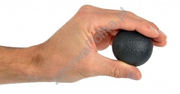 Piłka do rehabilitacji ręki, palców, dłoni - Bardzo mocna - Czarna