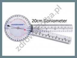 Goniometr plastikowy 360° długość 20 cm