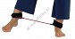 Pętla tubingowa zapinana na rzep MSD - średnia /czerwona -ćwiczenia nóg