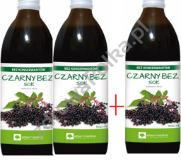 Czarny bez sok 500ml zestaw 3szt zestaw