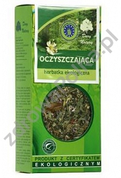 Oczyszczająca herbata ekologiczna 50g- produkt z certyfikatem ekologicznym