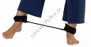 Pętla tubingowa zapinana na rzep MSD - bardzo mocna /cazrna - ćwiczenia nóg