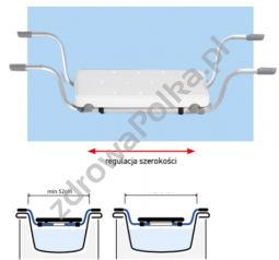 na wannę ławka, do wanny ławka z regulacja