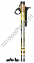 Nordic Walking kije 2 częściowe do 135cm złote