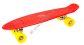 Deskorolka speed board czerwona z żółtymi kółkami