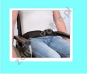 Pas miedniczny zapinany na klamrę,  Pas stabilizacyjny mocowany do ramy wózka inwalidzkiego,