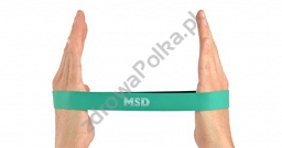 Pętla gumowa / MSD Band Loop - mocna /zielona - ćwiczenia rąk, nóg