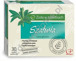 Szałwia w tabletkach 30 szt suplement diety 