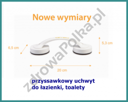 Uchwyt do łazienki pod prysznicem i przy toalecie przyssawkowy