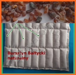 Poduszka bursztynowa z gorczycą tunelowa