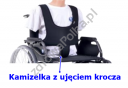 Kamizelka stabilizująca z zamkiem z ujęciem krocza