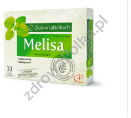 Melisa w tabletkach opakowanie 30 szt 