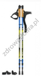 Nordic Walking kije 2 częściowe do 135cm niebieskie