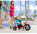 Rower trójkołowy dla dzieci od 2 do 5 lat z rączką do pchania, gokart na kółkach