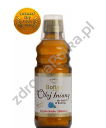 Olej do diety dr Budwig 250ml zawartość kwasów Omega 3 ok 55%, olej lniany