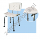 Krzesło prysznicowe aluminiowe z oparciem z regulacją