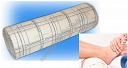 Wałek rehabilitacyjny 20x60cm pokrowiec bawełniany   / wałek do rehabilitacji