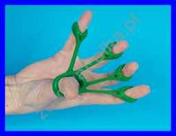 Ćwiczenia palców, prostowników opór średni zielony