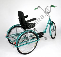 Rower rehabilitacyjny trójkołowy z fotelem dla dorosłych