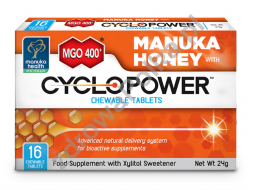 Tabletki do Ssania CycloPower™ z Ksylitolem i Miodem Manuka MGO™ 400+ (24 g