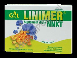 LINIMER® NNKT - 60kaps - Kwasy tłuszczowe Omega-6 i Omega-3 pochodzenia roślinnego