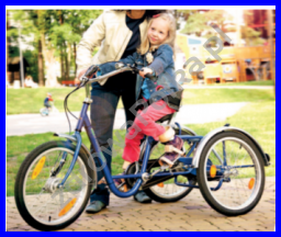 Rower rehabilitacyjny trójkołowy dla dzieci 