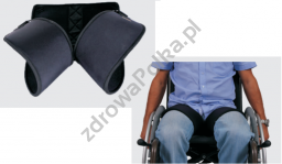 Uprząż odwodząca na miednicę z neoprenu do wózka inwalidzkiego